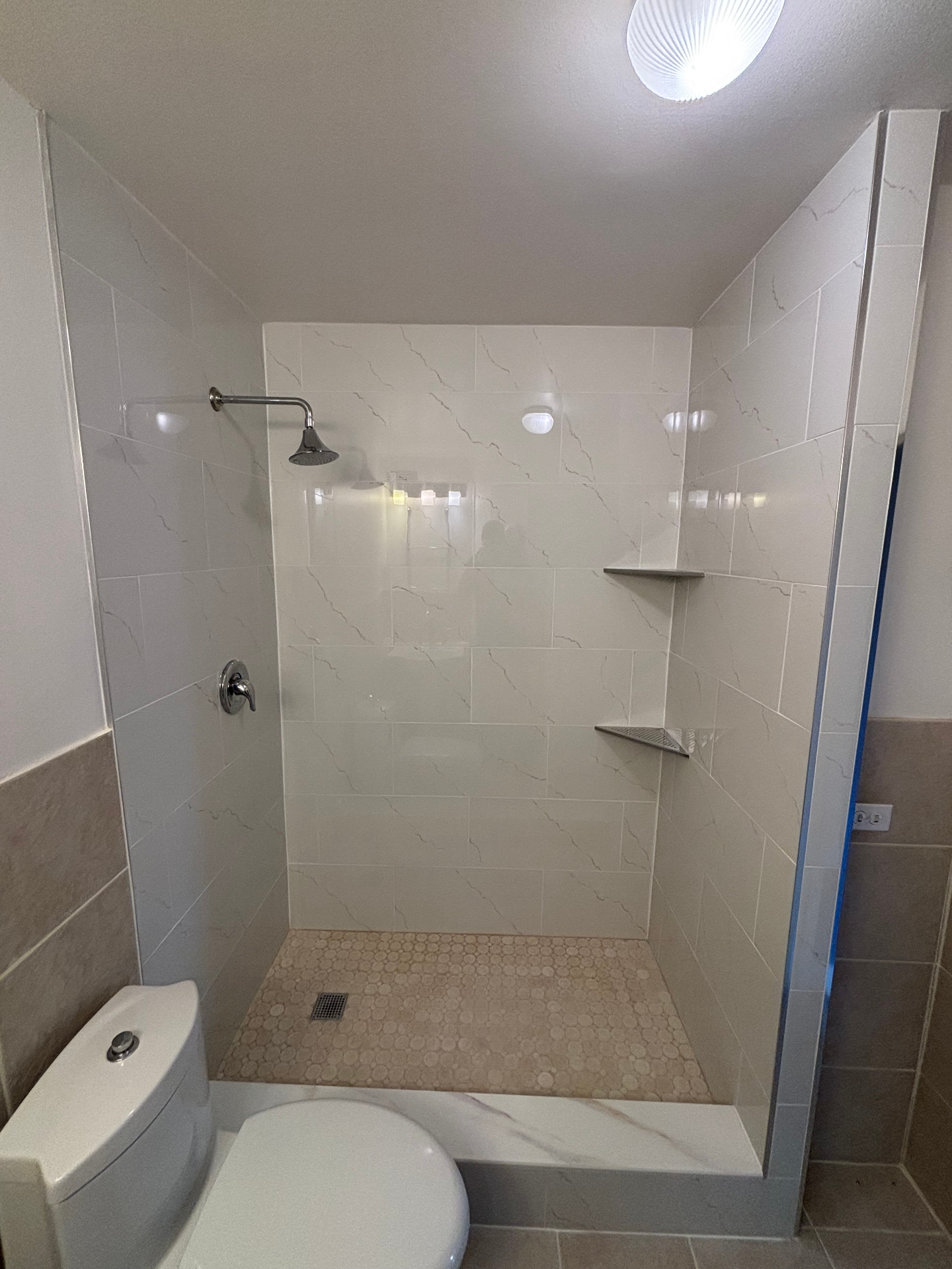 Marble-Look Shower-to-Shower Conversion — Chicago, IL