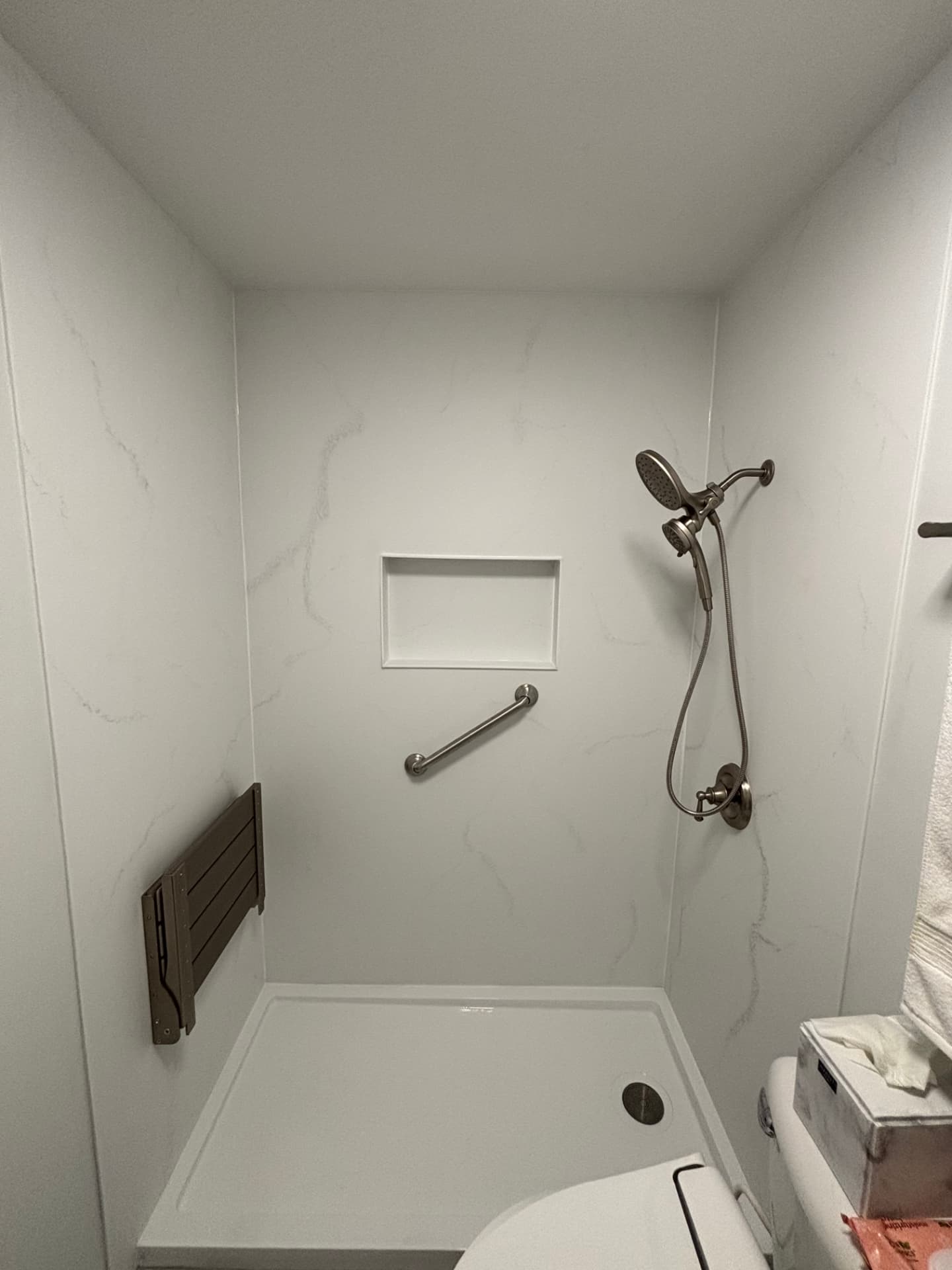 Misty River Stone Tub-to-Shower Conversion — McHenry, IL