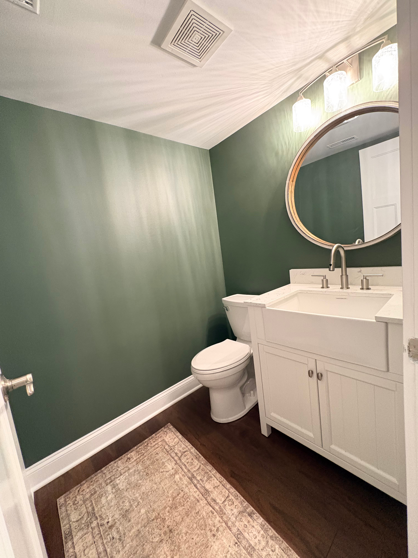 Sage Powder Room Refresh — Algonquin, IL